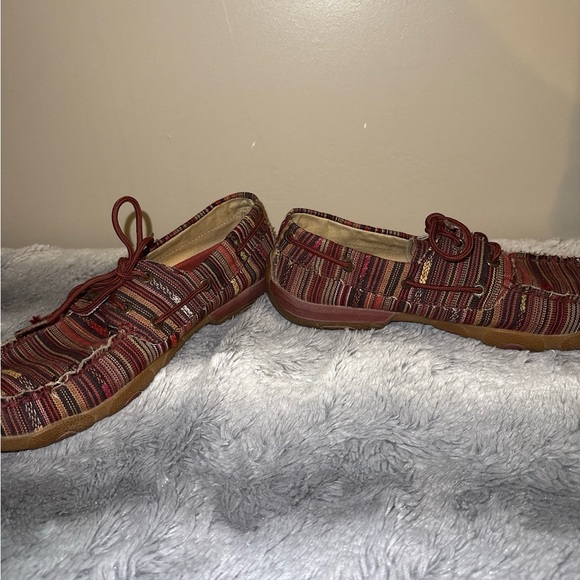 Twisted X Boots Hipster Textile Boat Shoe Non Slip Women’s 8 Driving Moccasin - Picture 7 of 7
